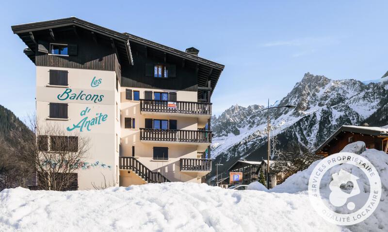 Skiverleih Résidence les Balcons d'Anaïte - Maeva Home - Les Houches - Draußen im Winter