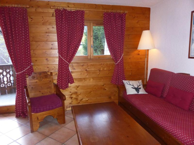 Rent in ski resort 2 room apartment 4 people (Berard 04) - Résidence les Hauts de Chavants - Les Houches - Living room