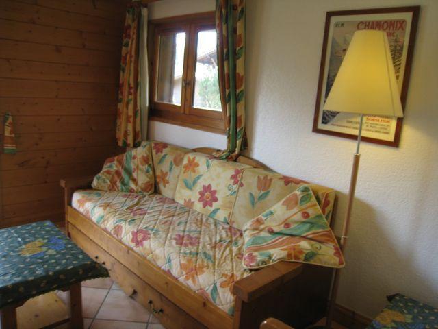 Rent in ski resort 2 room apartment cabin 5 people (Berard 01) - Résidence les Hauts de Chavants - Les Houches - Living room