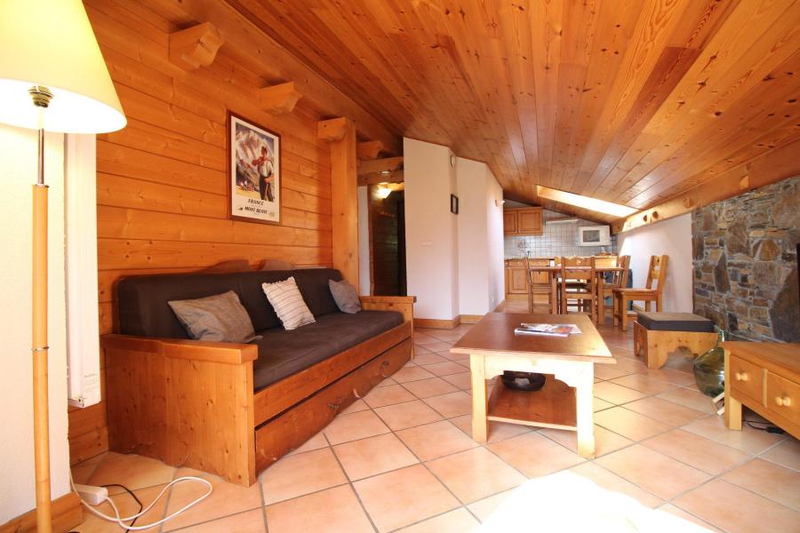 Location au ski Appartement 2 pièces cabine 6 personnes (Albert Ier n°13) - Résidence les Hauts de Chavants - Les Houches - Séjour