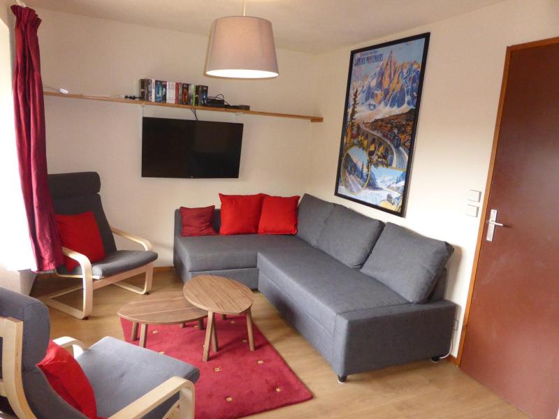 Skiverleih 2-Zimmer-Appartment für 4 Personen (B23) - Résidence les Houches Village - Les Houches - Wohnzimmer