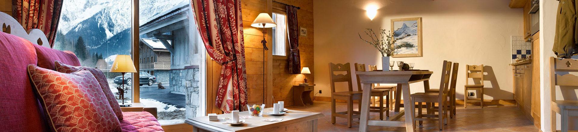 Rent in ski resort Résidence le Hameau de Pierre Blanche - Les Houches - Living room