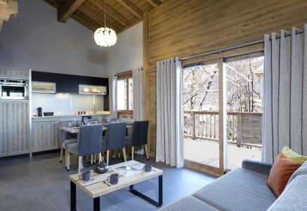 Rent in ski resort 3 room apartment 6 people - Les Chalets Eléna - Les Houches - Living room