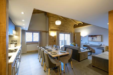 Rent in ski resort 4 room apartment 8 people - Les Chalets Eléna - Les Houches - Living room