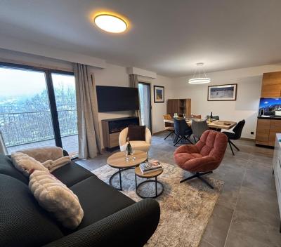 Location au ski Appartement 3 pièces cabine 4 personnes (304) - Les Mazots de Kayla - Les Houches - Séjour