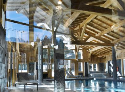 Skiverleih Résidence Boutique Le Hameau de Pierre Blanche - Les Houches - Schwimmbad