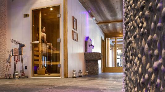 Skiverleih Résidence Boutique Le Hameau de Pierre Blanche - Les Houches - Sauna