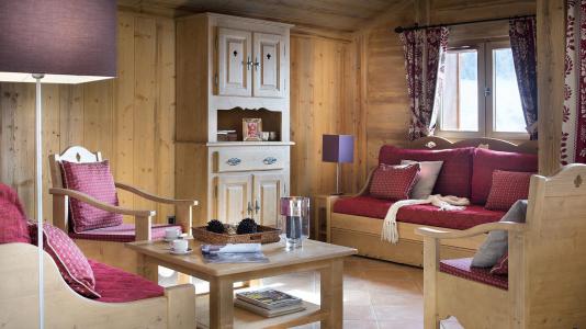 Skiverleih Résidence Boutique Le Hameau de Pierre Blanche - Les Houches - Wohnzimmer