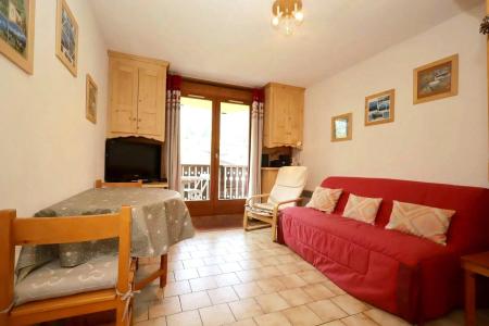 Ski verhuur Studio cabine 4 personen (B42) - Résidence le Château B - Les Houches - Woonkamer