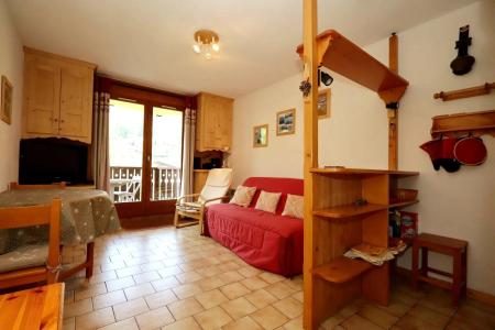 Ski verhuur Studio cabine 4 personen (B42) - Résidence le Château B - Les Houches - Woonkamer