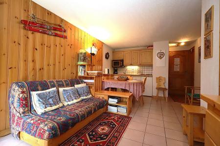 Skiverleih 2-Zimmer-Holzhütte für 4 Personen (B6) - Résidence les Aiguilles Rouges - Les Houches - Wohnzimmer