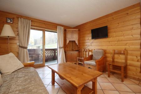 Ski verhuur Appartement 2 kabine kamers 5 personen (Berard 10) - Résidence les Hauts de Chavants - Les Houches - Woonkamer