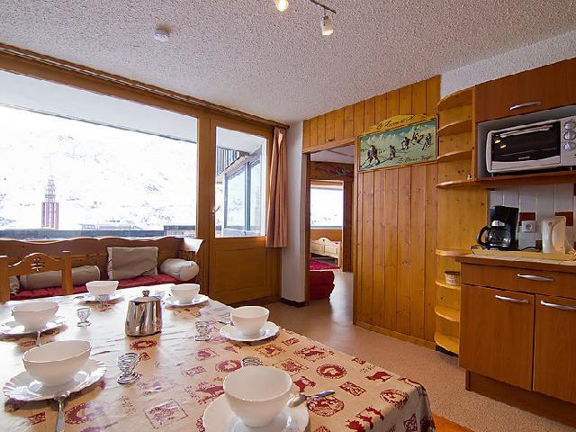 Ski verhuur Appartement 3 kamers 6 personen (2) - Aravis - Les Menuires - Tafel