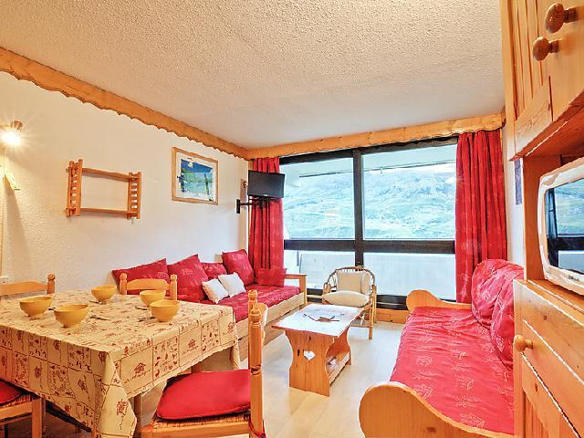Rent in ski resort 2 room apartment 5 people (5) - Brelin - Les Menuires - Living room