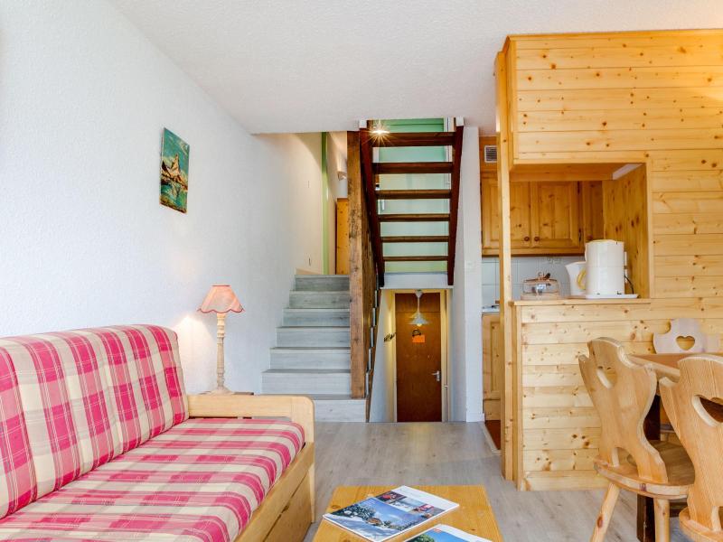 Ski verhuur Appartement 3 kamers 7 personen (8) - Brelin - Les Menuires - Woonkamer