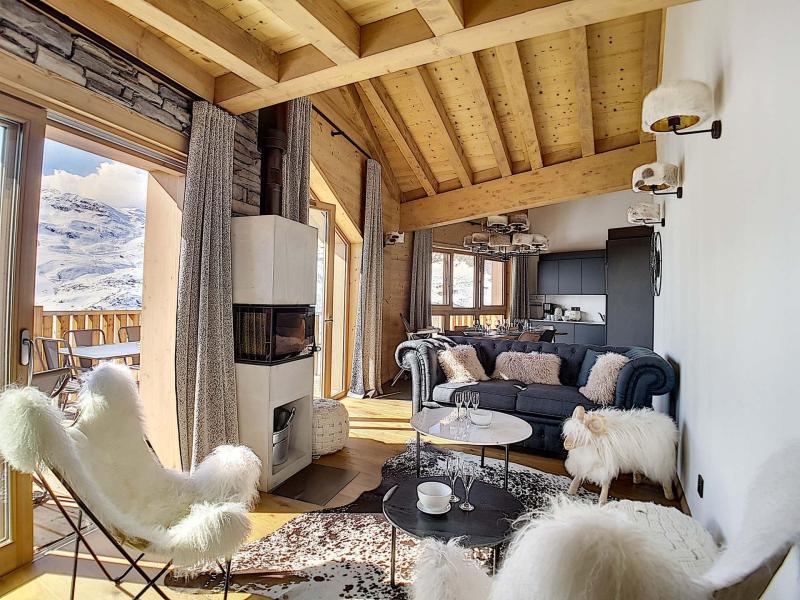 Rent in ski resort 4 room duplex apartment 6 people (302) - Chalet 2000 - Les Menuires - Living room