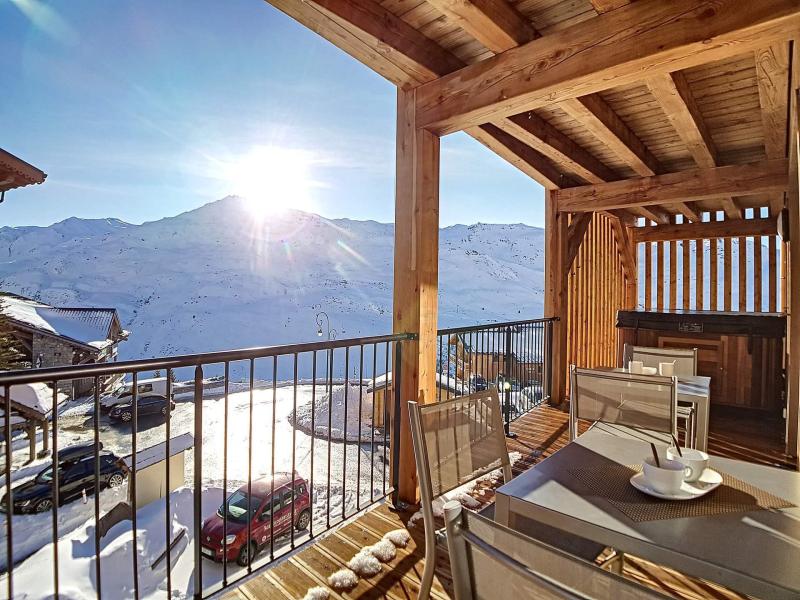 Аренда на лыжном курорте Апартаменты 4 комнат  4-6 чел. (202) - Chalet 2000 - Les Menuires - зимой под открытым небом