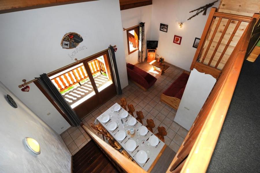 Rent in ski resort 4 room duplex apartment 10 people - Chalet Cristal - Les Menuires - Living room