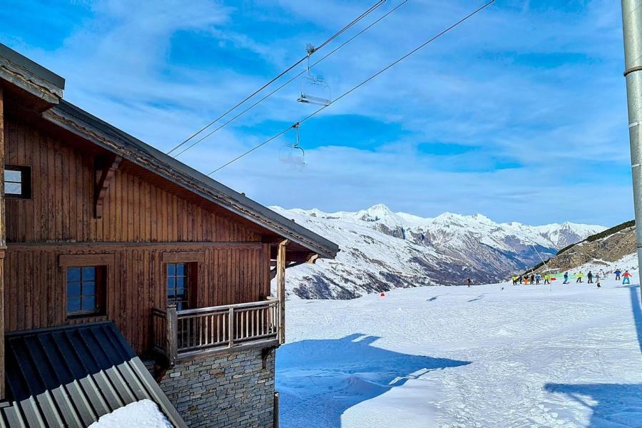 Аренда на лыжном курорте Апартаменты 5 комнат 8 чел. (CARLA 04) - Chalet du Soleil - Les Menuires - зимой под открытым небом