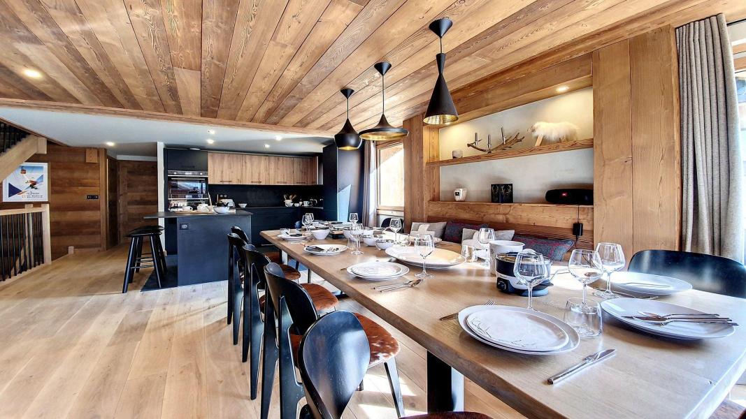 Rent in ski resort 7 room triplex chalet 12 people (EDELWEISS) - Chalet Eterlou - Les Menuires - Apartment