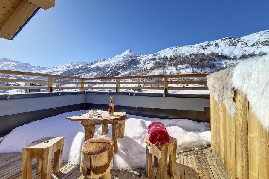 Location au ski Chalet triplex 5 pièces 10 personnes (YDILIA3) - Chalet Eterlou - Les Menuires - Terrasse