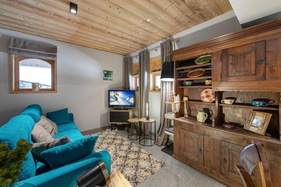 Rent in ski resort 2 room apartment 2 people (COCHET) - Chalet l'Éterlou - Les Menuires - Living room