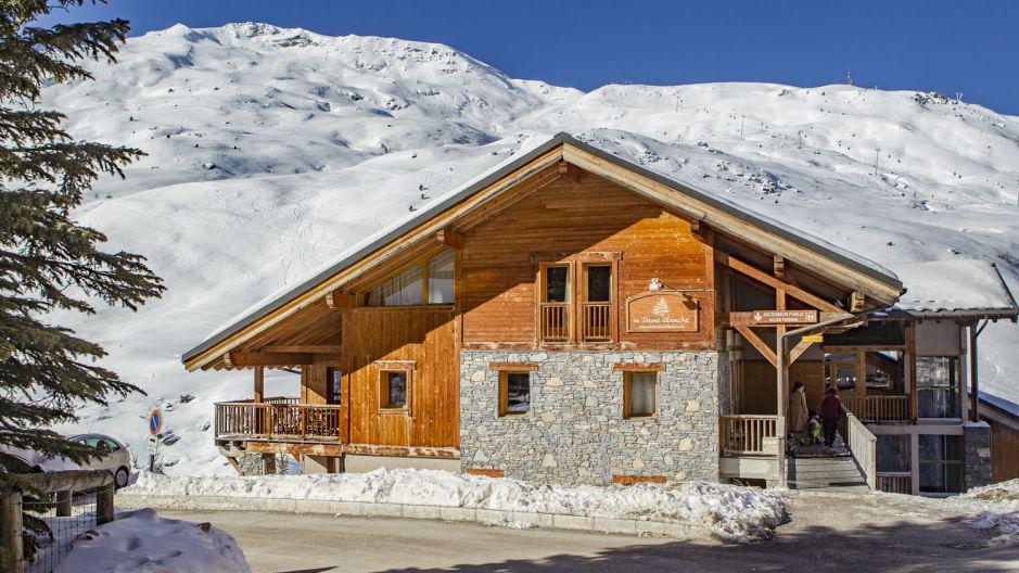 Location au ski Chalet la Dame Blanche - Les Menuires - Extérieur hiver