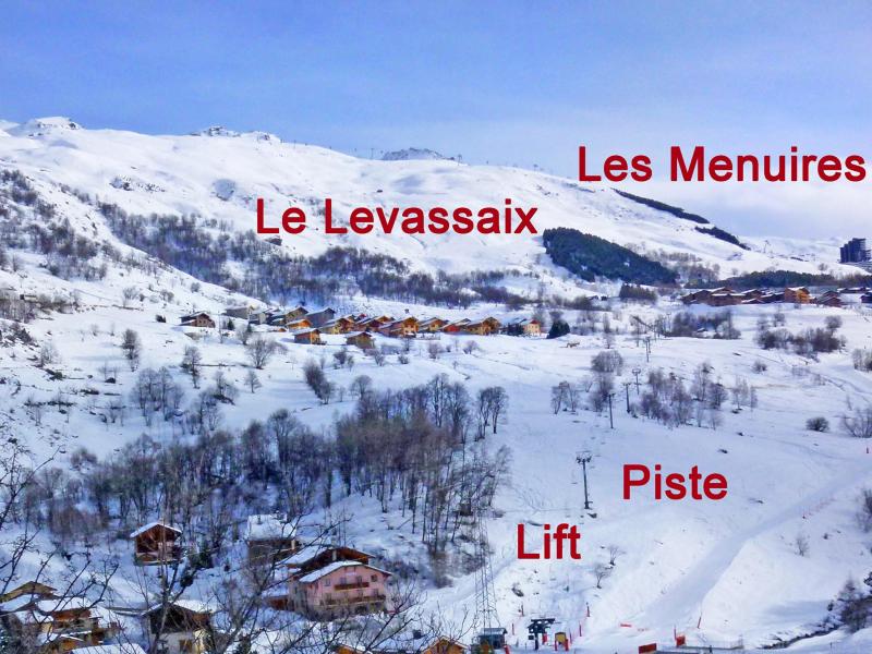 Vacances en montagne Chalet Levassaix - Les Menuires - Extérieur hiver