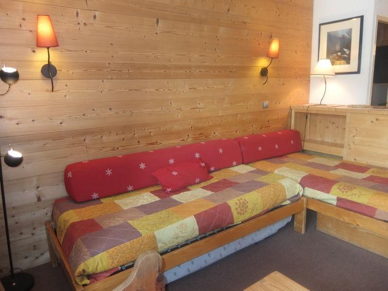 Ski verhuur Appartement 2 kamers 5 personen (3) - Chanteneige la Croisette - Les Menuires - Woonkamer