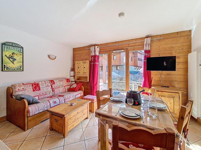 Rent in ski resort 3 room apartment cabin 5 people (A5) - Hameau des Airelles - Les Menuires