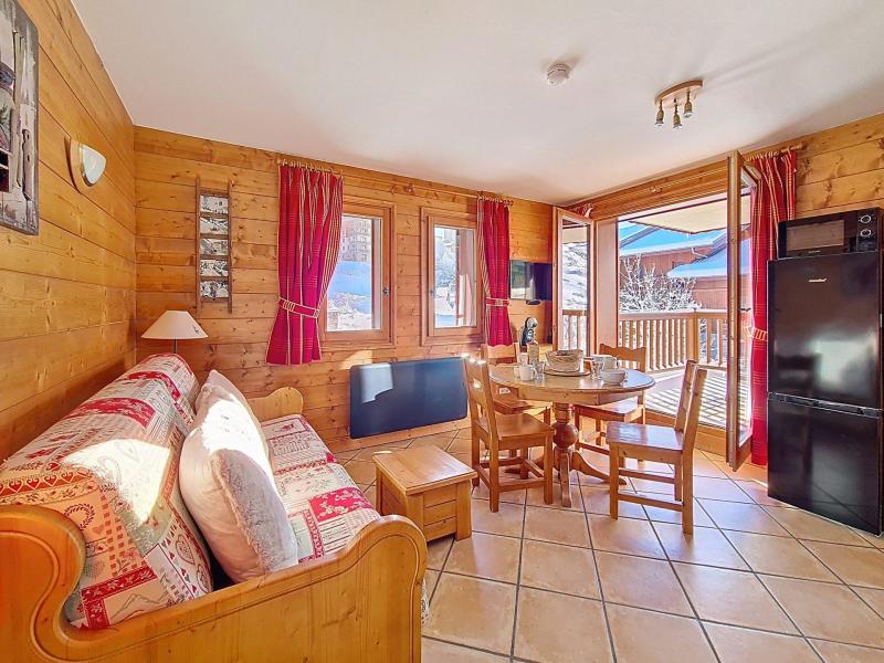 Ski verhuur Appartement 2 kamers 4 personen (V11) - Hameau des Airelles - Les Menuires - Woonkamer