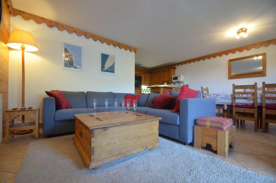 Ski verhuur Appartement 4 kamers 6 personen (A7) - Hameau des Marmottes - Les Menuires - Woonkamer