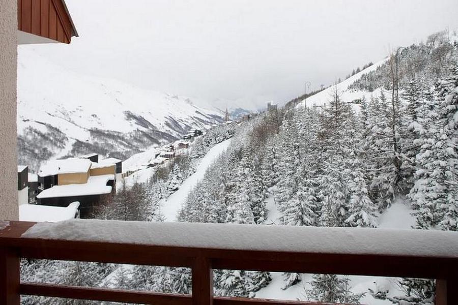 Location au ski Studio coin montagne 4 personnes (605) - La Résidence Boëdette - Les Menuires - Balcon