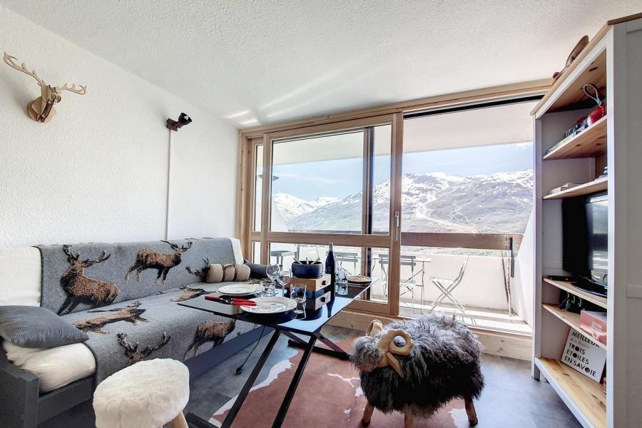 Rent in ski resort 3 room apartment 4 people (0709) - La Résidence Combes - Les Menuires - Living room