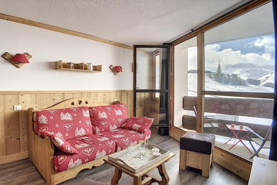 Ski verhuur Appartement 2 kamers 6 personen (406) - La Résidence Grande Masse - Les Menuires - Woonkamer