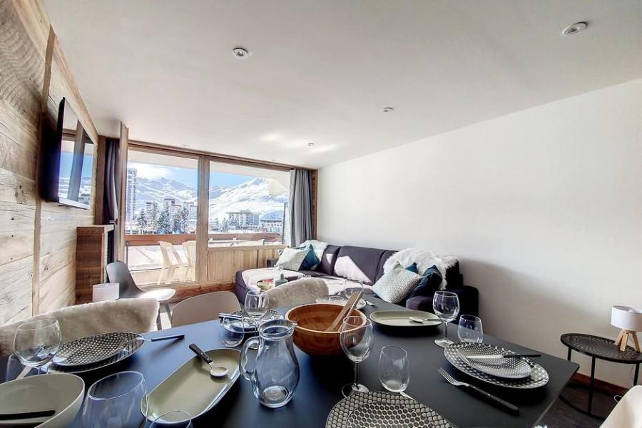 Rent in ski resort 2 room apartment cabin 6 people (125) - La Résidence la Chavière - Les Menuires - Living room