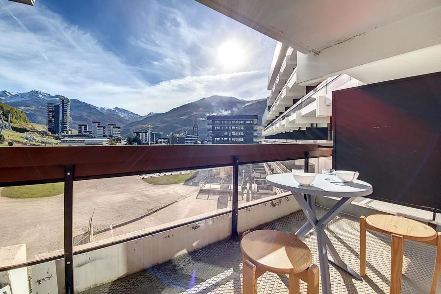 Rent in ski resort Studio 4 people (215) - La Résidence la Chavière - Les Menuires - Terrace