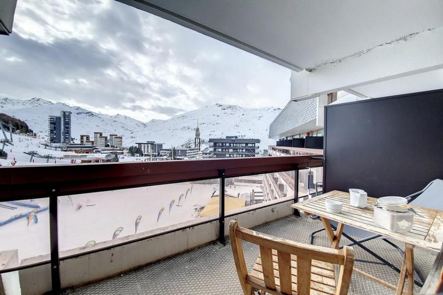 Rent in ski resort Studio 4 people (515) - La Résidence la Chavière - Les Menuires - Balcony