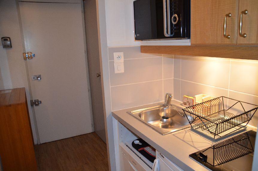 Location au ski Appartement 2 pièces 4 personnes (R38) - La Résidence Lac du Lou - Les Menuires - Kitchenette