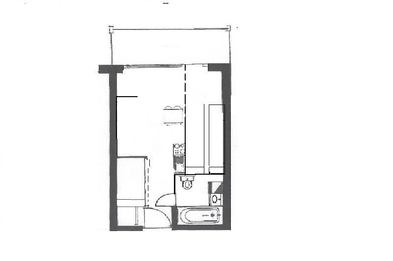 Skiverleih 2-Zimmer-Appartment für 4 Personen (415) - La Résidence le Necou - Les Menuires - Plan