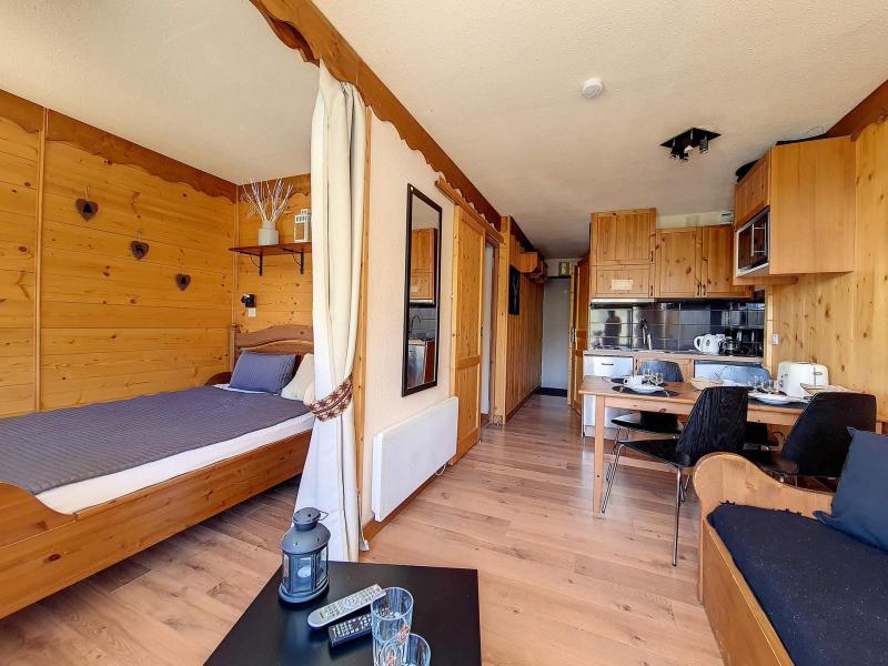 Ski verhuur Studio cabine 4 personen (0405) - La Résidence le Villaret - Les Menuires - Woonkamer