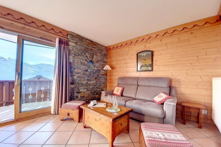 Аренда на лыжном курорте Апартаменты 3 комнат 6 чел. (002D) - La Résidence les Alpages de Reberty - Les Menuires - Салон