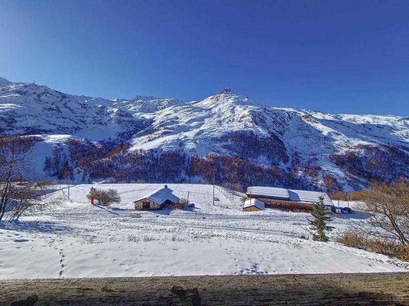 Skiverleih 2-Zimmer-Holzhütte für 4 Personen (0014) - La Résidence les Balcons d'Olympie - Les Menuires - Balkon