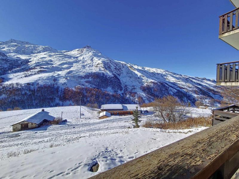 Skiverleih 2-Zimmer-Holzhütte für 4 Personen (0014) - La Résidence les Balcons d'Olympie - Les Menuires - Balkon