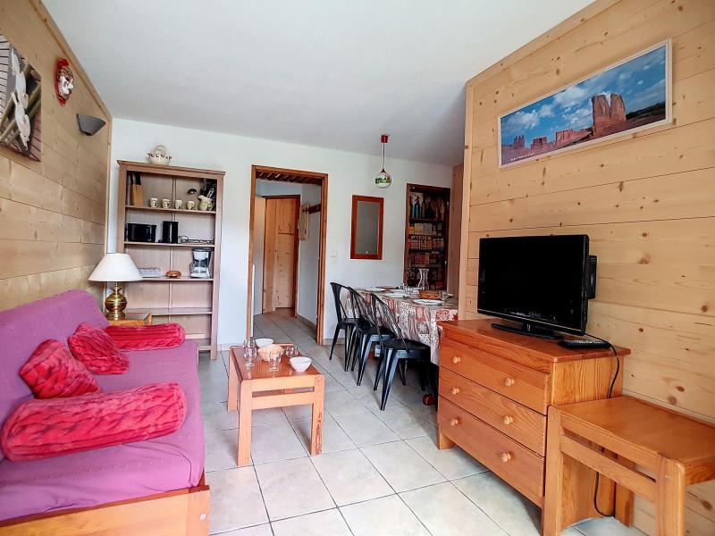 Rent in ski resort 3 room apartment cabin 6 people (60) - La Résidence les Balcons d'Olympie - Les Menuires - Living room