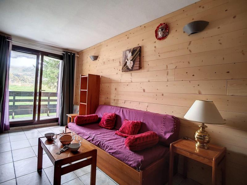 Skiverleih 3-Zimmer-Holzhütte für 6 Personen (60) - La Résidence les Balcons d'Olympie - Les Menuires - Wohnzimmer
