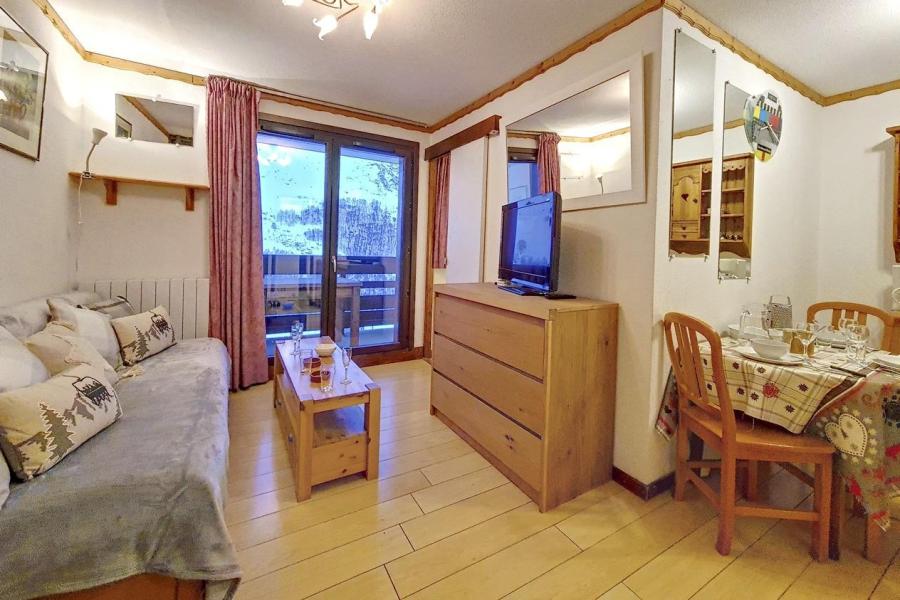 Ski verhuur Appartement 2 kabine kamers 4 personen (0014) - La Résidence les Balcons d'Olympie - Les Menuires - Woonkamer