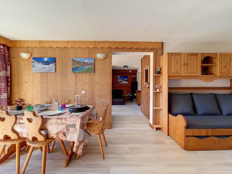 Ski verhuur Appartement 3 kamers bergnis 6 personen (428) - La Résidence les Balcons d'Olympie - Les Menuires - Woonkamer
