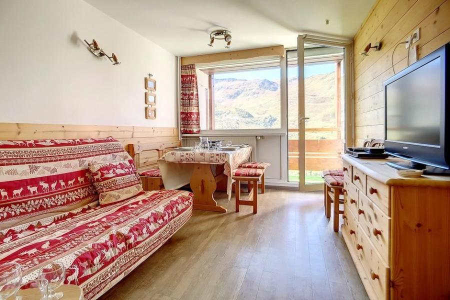 Rent in ski resort 2 room duplex apartment 5 people (E18) - La Résidence les Lauzes - Les Menuires - Living room