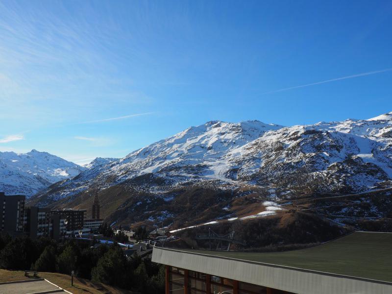 Location au ski Studio 4 personnes (C1) - La Résidence les Lauzes - Les Menuires - Extérieur hiver